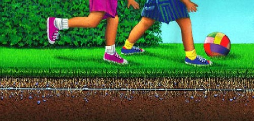 Riego_goteo_ césped _niños